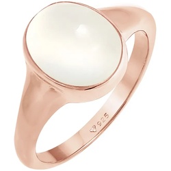 Elli Siegelring Mondstein Oval 925 Silber 52 Damen 