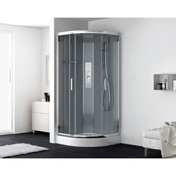 SAT Komplettdusche Viertelkreis 90x90 cm SATBOXS90CRT