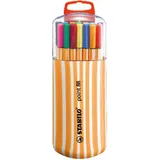 Stabilo - Fineliner - point 88-20er Zebrui - 20 - mit Hängelasche