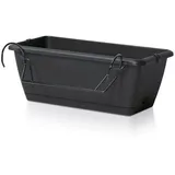 Spetebo Balkon Blumenkasten 40 x 15 x 15 cm Anthrazit