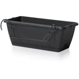 Spetebo Balkon Blumenkasten 40 x 15 x 15 cm Anthrazit