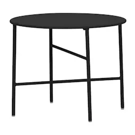 VCM Penny Gartentisch Ø 50 x 40 cm Schwarz