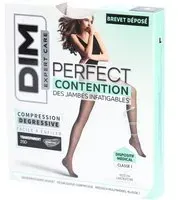 DIM Perfect Contention - Collants transparents 25D Noir Taille 2 Culotte Menstruelle