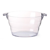 HENDI Weinkühler, Transparant Oval, Flaschenkühler, Sektkühler, 470x290x(H)230mm,