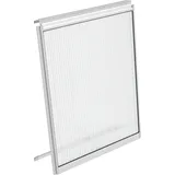 Vitavia Fenster für Venus, Apollo, Calypso, Freya, Dione u.a., Gewächshausfenster, Alu, mit Hohlkammerplatte 6 mm silberfarben