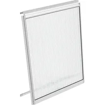 Vitavia Fenster für Venus, Apollo, Calypso, Freya, Dione u.a., Gewächshausfenster, Alu, mit Hohlkammerplatte 6 mm silberfarben
