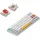 nuphy Air60 V2 Tragbar Mechanische kabellose Mini-Tastatur mit Beleuchtung,Unterstützung QMK/VIA Kompatibel mit Windows/Mac OS/Linux für Bluetooth 5.1/2.4GHz/(USB-C)-White Gateron Red Switch