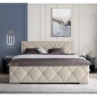 LEONIQUE »Alfie, Topseller! Inkl. Bettkasten&Topper« Wahlweise mit Knopfsteppung oder