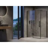 Ravak Cool Duschtür rechts 90 x 195 cm Schwarz/Klarglas X9VV70300Z1
