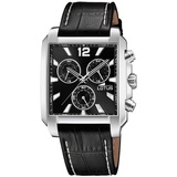 Lotus Chronograph Chrono in der Farbe Schwarz mit Lederarmband, 18851/4