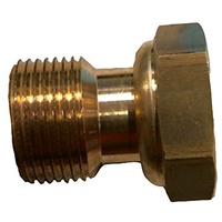 boutt 3140043 ER27 Schraubventil Zähler in Frauen-Messing Wasserzähler Anschluss 20 mm x 27 mm Mobile Nut