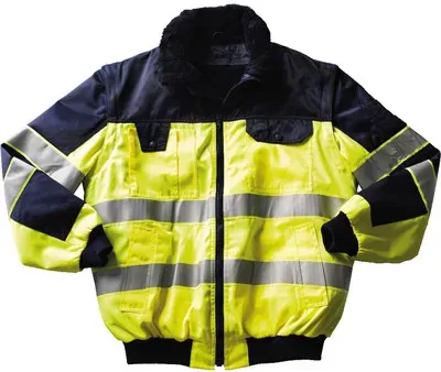 Multifunktionsjacke Livigno, 80 % PES, 20 % CO, warngelb/blau, Größe L - gelb/blau - L