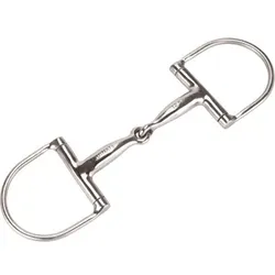 Equinate D-Ring Trense Edelstahl 16mm einfach gebrochen 1,6 cm 14,5 cm