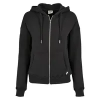 URBAN CLASSICS Organic Terry Zip Hoody Strickjacke, Schwarz, XL