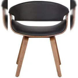 CLP 2er Set Esszimmerstuhl Foley Mit Kunstleder- Oder Stoffbezug I Küchenstuhl Mit Armlehne Und Holzgestell