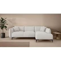 LeGer Home by Lena Gercke Ecksofa "Adelita mit Ottomane links oder rechts bestellbar, B/H/T 270/97/168", beige (creme), B:269cm H:97cm T:168cm, 100% Polyester, LEGER HOME BY LENA GERCKE, Sofas, Ecksofa, L-Form mit Wellenunterfederung, enthält 2 Zierkissen
