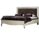 Xlmoebel Schlafzimmer-Set Schlafzimmer-Set mit Design-Bett ohne Matratze und zwei Nachttische, (3-tlg., Bett + 2x Nachttische), Hergestellt in Europa weiß
