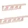 casa pura Wandregal 2er Set Metall 0 x 0 x 0 cm Pink