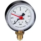 CALEFFI Manometer 557 0-10 bar, 1/4Zoll, unten