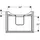 Geberit Renova Plan Waschtisch-Unterschrank 504027011 2 Schubladen, Korpus/Front weiß / lackiert seidenglanz, Breite 59,5 cm