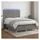vidaXL Boxspringbett mit Matratze & LED Dunkelgrau 140x200 cm Stoff