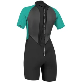 O'Neill Wetsuits Reactor Ii 2mm Back Zip Spring Wetsuit Neoprenanzug, Black/Light AQU, 12