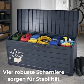 GarPet Gartenbox 350 L 52 x 57 cm Wetterfest