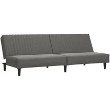 vidaXL Schlafcouch Kunstleder 2-Sitzer Grau