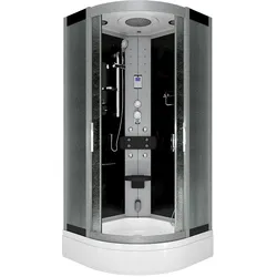 AcquaVapore Dampfdusche Duschtempel Sauna Dusche Duschkabine D46-53M2 90x90 cm ohne 2K Scheiben Versiegelung