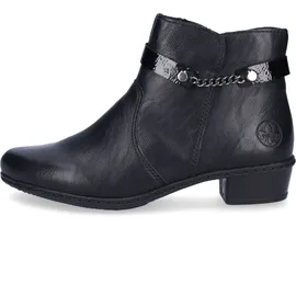 Rieker Damen Klassische Stiefeletten Y0783, Frauen Stiefeletten,übergangsschuhe,Stiefel,Bootee,Booties,halbstiefel,schwarz (00),38 EU / 5 UK