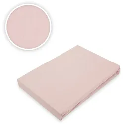 EXKLUSIV HEIMTEXTIL Jersey Spannbettlaken  120 x 200 cm Rosa