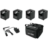 EUROLITE Set 4x AKKU UP-1 + SB-4 Soft-Bag + QuickDMX Funksender