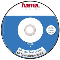 Hama Reinigungs-CD für CD-Player (Laser Reinigung, Reinigungs CD für CD Player mit Laufwerkschublade, Reinigungsdisc, Reinigungscd, Trockenreinigung
