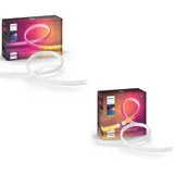 Philips Hue Gradient Lightstrip 3 Meter – Weißes und Farbiges Licht – LED-Strip – Inkl. Netzkabel – Hue White and Color Ambiance Gradient