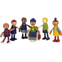 Small Foot Company Biegepuppen-Familie Diversität 6 Stück (12396)