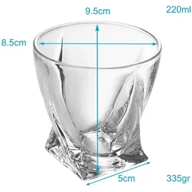 Intirilife Whiskyglas Set 2 St. 0,24 l