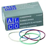 Alco Gummibänder 50 mm 50 g farbig
