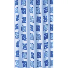 KLEINE WOLKE Duschvorhang Blue Sea 180 x 200 cm blau