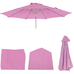 Ersatz-Bezug für Sonnenschirm Asti, Sonnenschirmbezug Ersatzbezug, Ø 3m Stoff/Textil ~ flieder