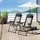 Outsunny Klappstuhl 70 x 62 x 109 cm schwarz 2 St.
