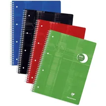 Clairefontaine Collegeblock 5x A4+ 80 Blatt Dot/punktkariert farbig sortiert