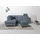Home Affaire Ecksofa »Palmera L-Form«, Federkern, wahlweise mit Bettfunktion und mit/ohne Stauraum blau