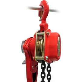 Wiltec Flaschenzug Stahl 1,5m rot 1500kg