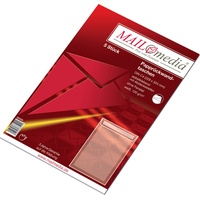 Mailmedia Versandtasche C4, 120g/m2, haftklebend, 5 Stück, weiá mit Papprcken, C4,ohne Fenster