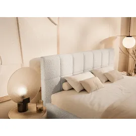 FEDVE Polsterbett, Weiß, Textil, 140x200 cm, Schlafzimmer, Betten, Polsterbetten