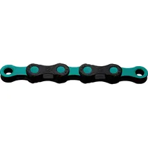 KMC DLC12 WAXED Kette Schwarz/Celeste 126 Links