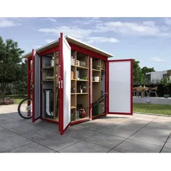 WEKA Gartenhaus, 200 cm x 200 cm, Holz, rot
