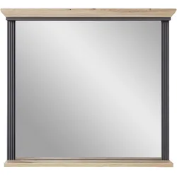 Spiegel JASMIN 93 x 83 cm Farbton Graphit mit Ablage