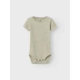 NAME IT Baby - Mädchen Nbfkab Ss Body Noos, Peyote Melange, 74 - 74