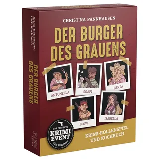 Bassermann Der Burger des Grauens. Krimidinner-Rollenspiel und Kochbuch. Für 6 Spieler ab 12 Jahren.